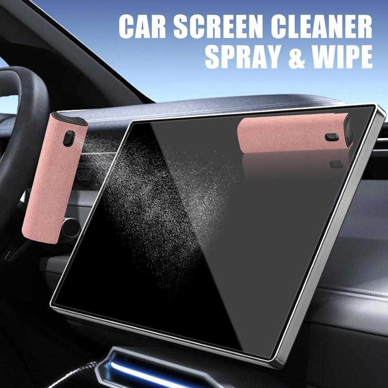walrfid Graffiti Computer Screen Cleaner, Car Screen Cleaner Spray and Wipe, Electronic Cleaning Spray for Laptop iPad, iPhone, MacBook, TV, Monitor, Tablet Display, with Black Case - Pink - Image 5